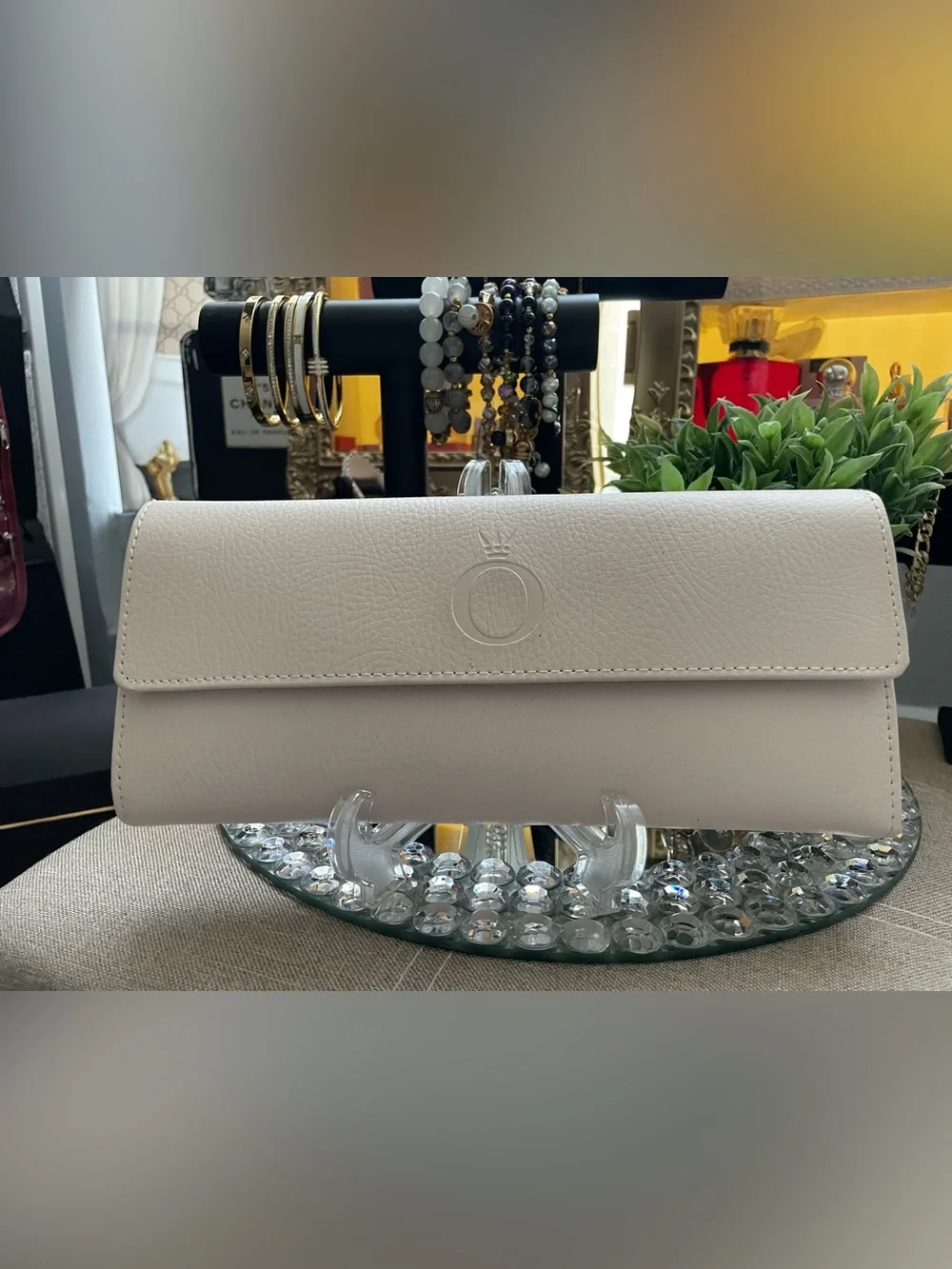 Pandora Soft Beige Leather Clutch Wallet